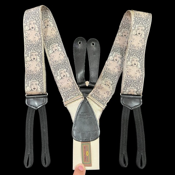 Vintage TRAFALGAR Suspenders Rare Calvin Curtis Bathing Beauty Made In USA - Picture 2 of 3